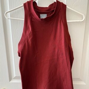 Athleta Red Muscle Tee